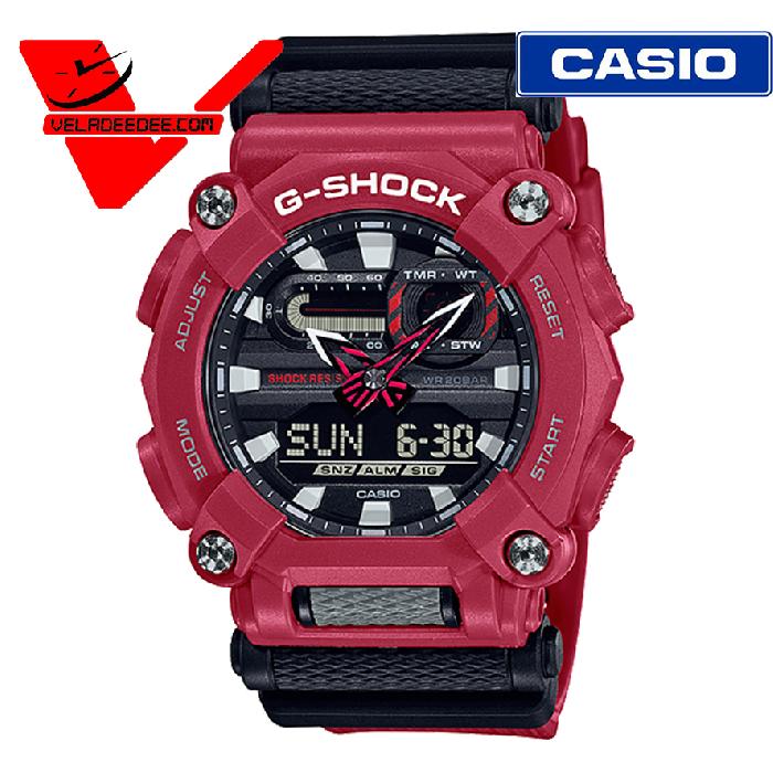 CASIO G-SHOCK GA-900-4A นาฬิกาข้อมือชาย สายเรซิ่น (ประกัน CMG ศูนย์เซ็นทรัล 1 ปี) รุ่น GA-900-4ADR #veladeedee.com 