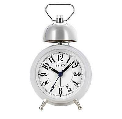 นาฬิกาปลุก  SEIKO มีไฟส่องสว่าง รุ่น QHK055N สีควันบุหรี่ ของแท้รับประกัน 1 ปี นาฬิกาน่ารักๆ มินิมอล เหมาะสำหรับเป็นของขวัญในทุกๆโอกาส สไตล์วินเทจ