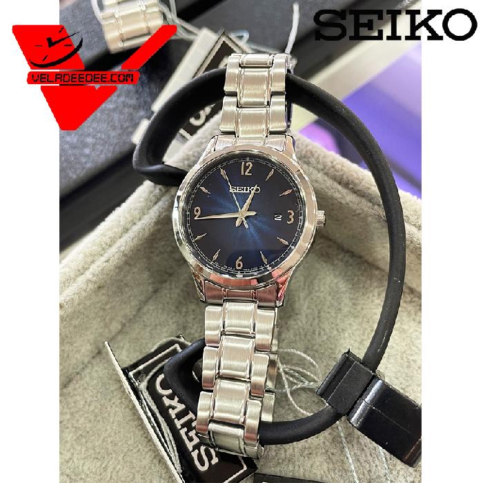 นาฬิกาผู้หญิง Seiko รุ่น SXDG99P1 Essentials Quartz Blue Dial Ladies Watch ไซโก้ของแท้