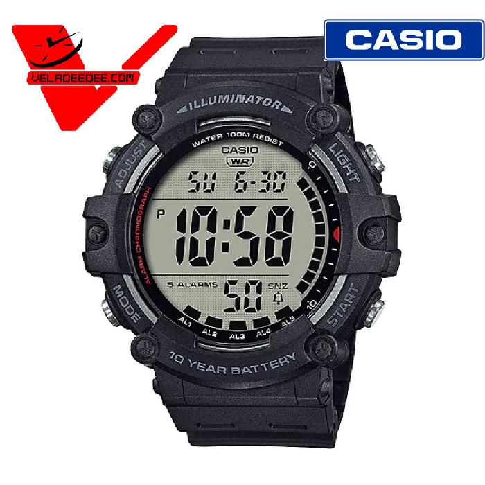Casio Standard AE-1500WH-1A นาฬิกาข้อมือผู้ชาย สายเรซิ่น (ประกัน CMG ศูนย์เซ็นทรัล1) รุ่น AE-1500WH-1AVDF