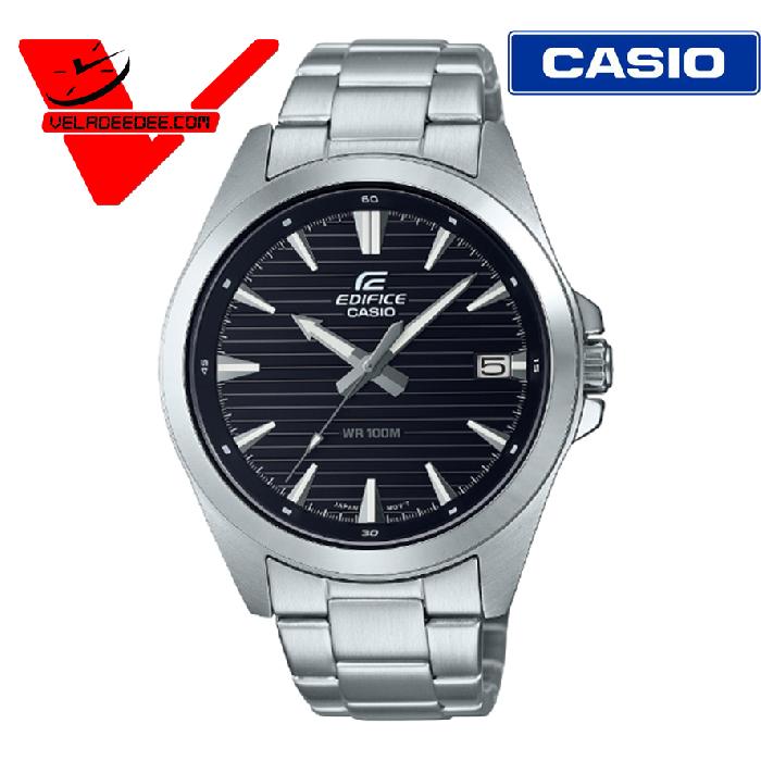 Casio Edifice (ประกัน CMG ศูนย์เซ็นทรัล1ปี) นาฬิกาข้อมือสุภาพบุรุษ  สายสเตนเลสสตีล รุ่น EFV-140D-1AV