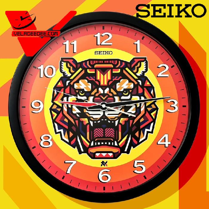 นาฬิกาแขวน SEIKO รุ่น RUKKIT  The Tiger Limited Edition  PUA041K นาฬกิาแขวนผนัง เพื่อเติมเต็มคอลเลคชั่นสตรีทอาร์ตนีใ้ห้สมบรูณแ์บบยิ่งขึ้น