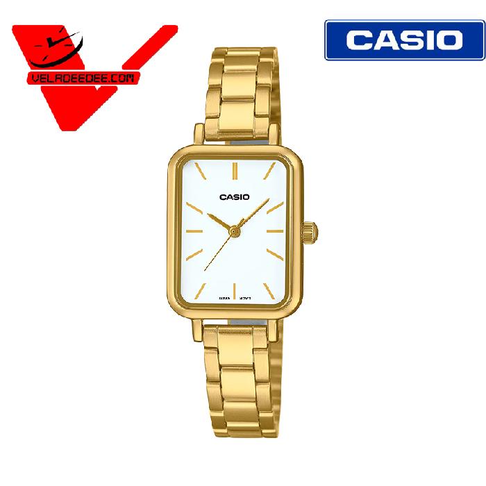 CASIO รุ่น LTP-V009G นาฬิกาผู้หญิงสี่เหลี่ยม รับประกัน CMG ศูนย์เซ็นทรัล1ปี LTP-V009G-7E