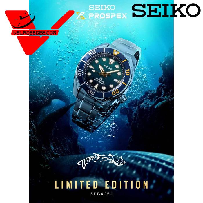  SEIKO PROSPEX ZIMBE NO.18 ฉลามวาฬตัวที่ 18 LIMITED EDITION (made in Japan) นาฬิกาข้อมือผู้ชาย ภายใต้รหัส SPB425J