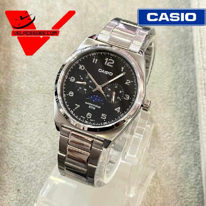 Casio Standard นาฬิกาข้อมือ สายแสตนเลสแท้ แสดงวันที่ (ประกันCMG) รุ่น MTP-M300D-1AV