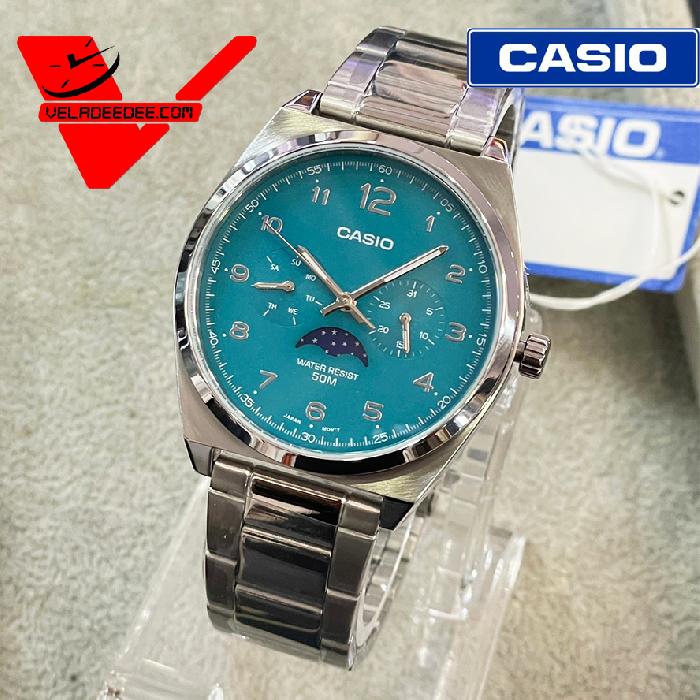 Casio Standard นาฬิกาข้อมือ สายแสตนเลสแท้ แสดงวันที่ (ประกันCMG) รุ่น MTP-M300D-3AV