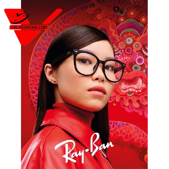 แว่นตา ยี่ห้อ Ray-Ban Square Limited Edition ต้อนรับปีมังกรทอง รุ่น RX4379VD 8343 53 ขนาด 53 รับประกันศูนย์ประเทศไทย 1 ปี