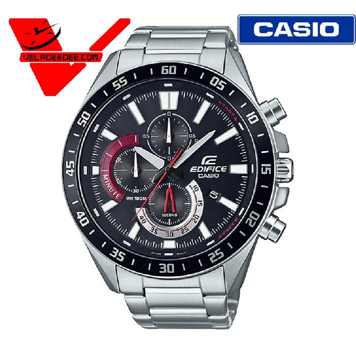 นาฬิกา Casio Edifice EFV-620D-1A4 นาฬิกาข้อมือผู้ชาย สายสแตนเลส (ประกัน CMG ศูนย์เซ็นทรัล1) รุ่น EFV-620D-1A4