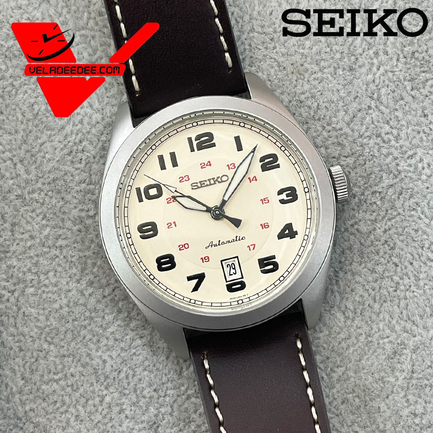 เวลาดีดี-นาฬิกา นาฬิกา Seiko Sports Automatic นาฬิกาข้อมือผู้ชาย สายหนังแท้  รุ่น SRPC87K1 :: ของแท้ 100%